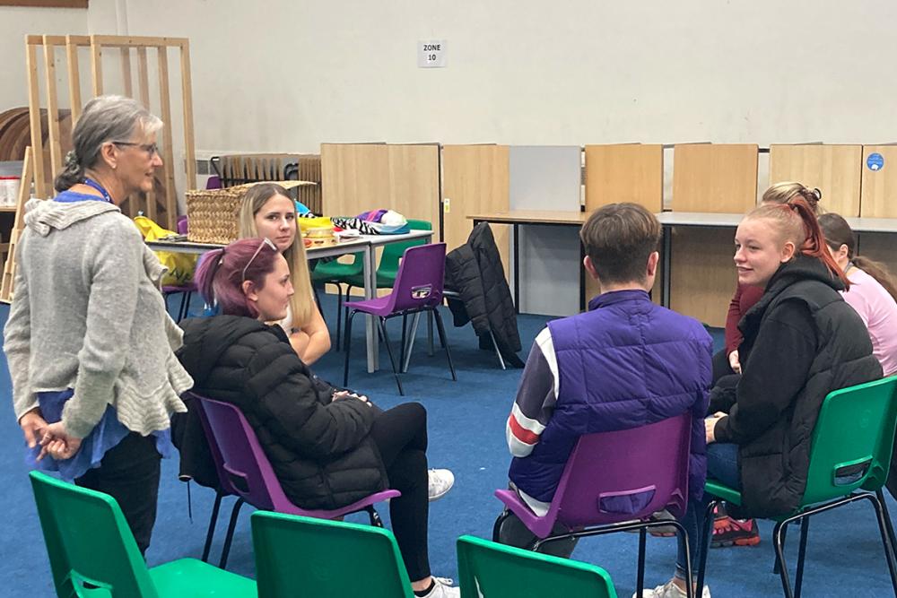 Ffa-la-la visits Gower College Swansea