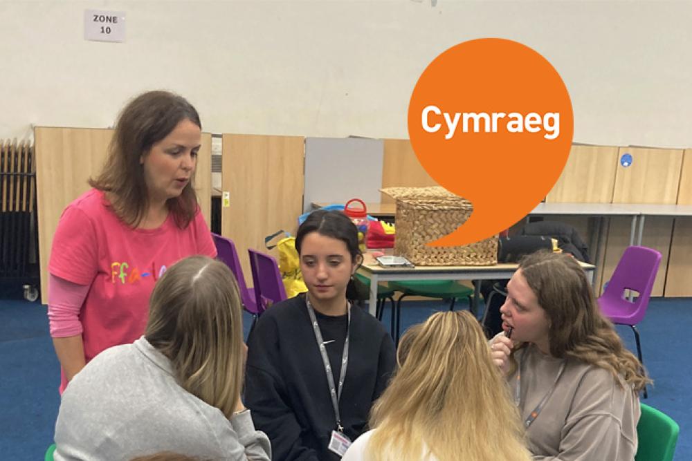 Ffa-la-la visits Gower College Swansea