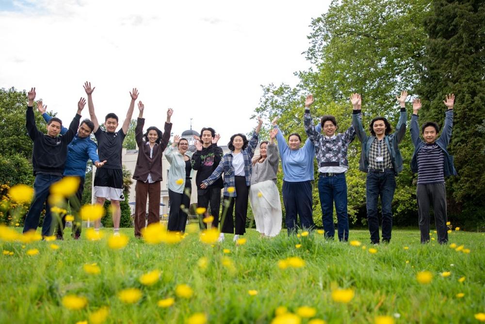 International students graduating