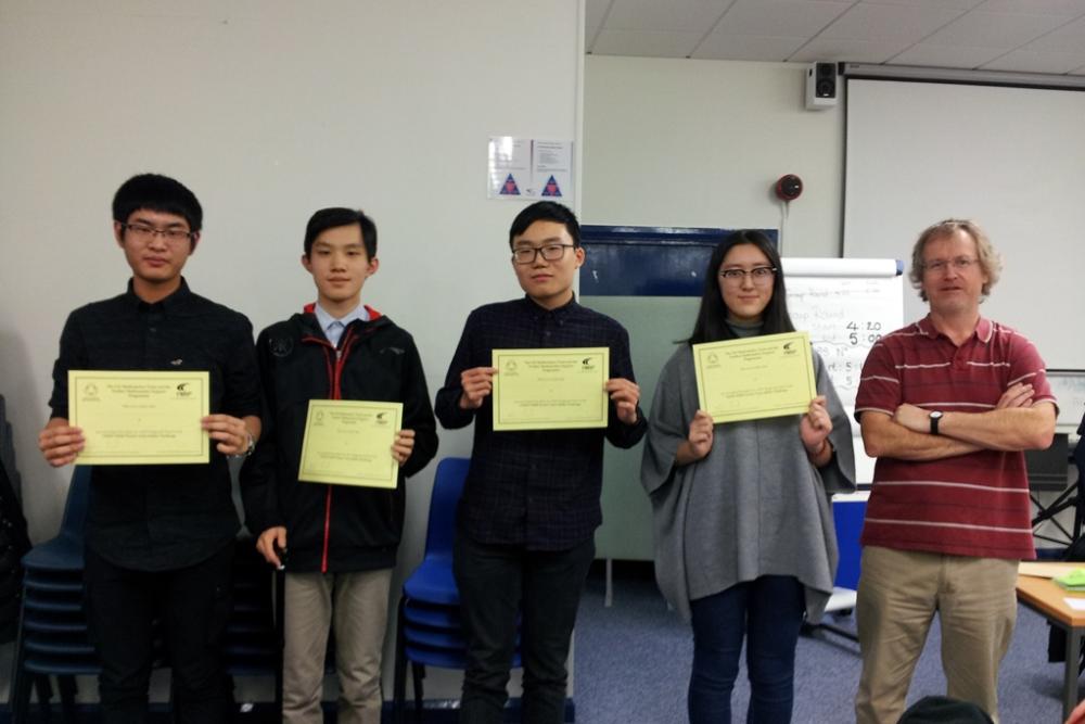 Maths students heading to London