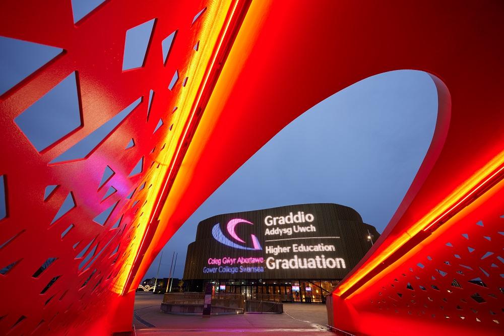Swansea Arena for Gower College Swansea's Higher Education Graduation Ceremony