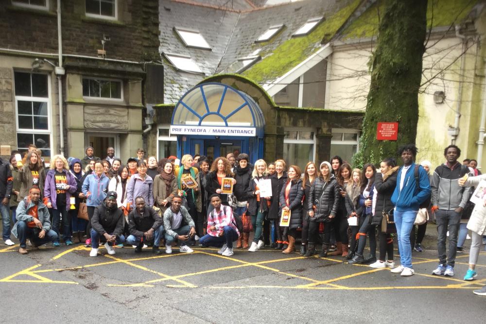 ESOL students walk for Care International